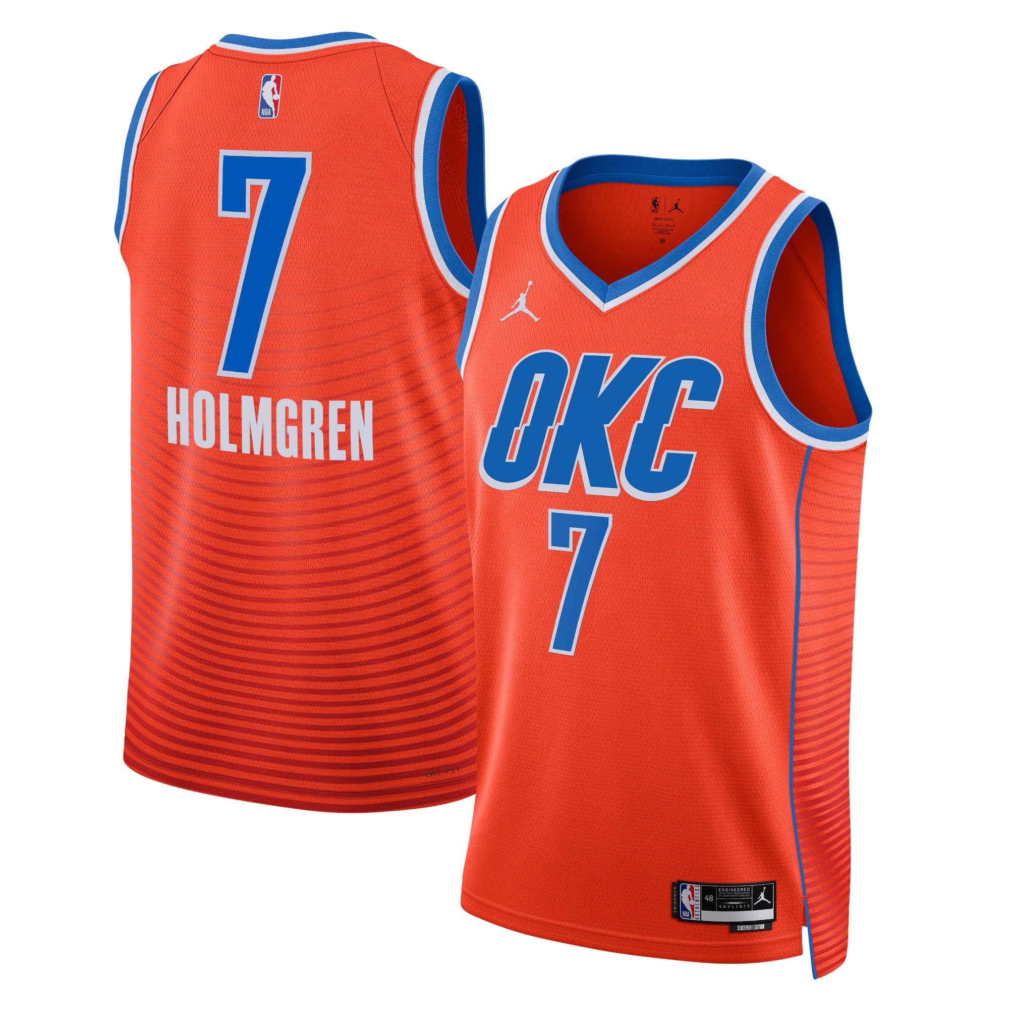 Chet Holmgren Oklahoma City Thunder Nike Swingman Jersey - City Edition - Orange