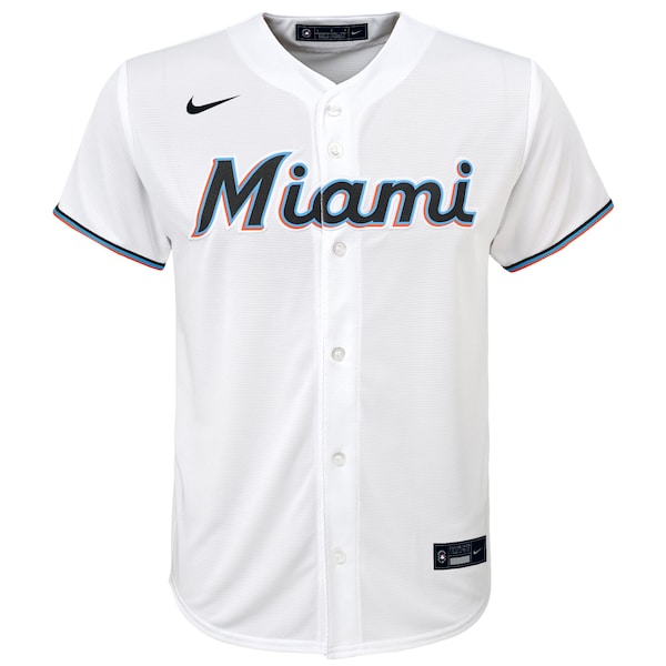 Jazz Chisholm Jr. Miami Marlins Nike Youth Home Replica Player Jersey - White
