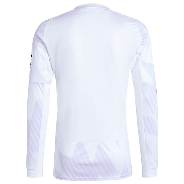 Manchester United adidas 2025/26 Away Replica Long Sleeve Jersey - White/Black/Red