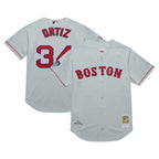 David Ortiz Boston Red Sox 2004 Cooperstown Collection Authentic Throwback Jersey - Gray