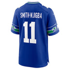 Jaxon Smith-Njigba Seattle Seahawks Nike Throwback Player Game Jersey - Royal/Navy