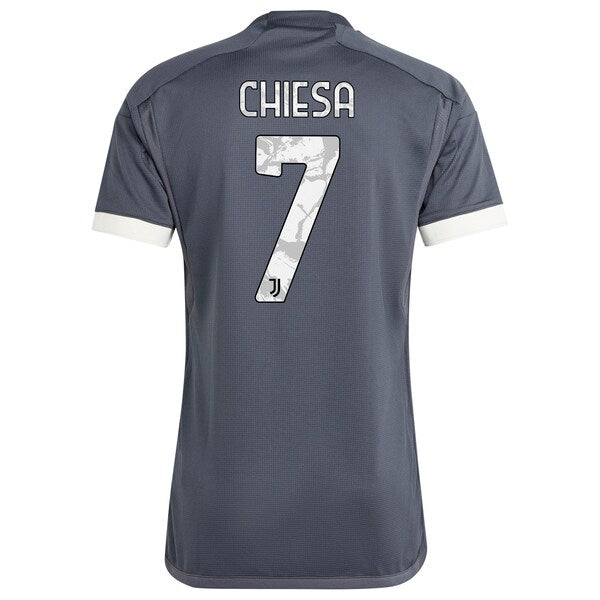 Federico Chiesa Juventus adidas 2023/24 Third Replica Player Jersey - Gray/Black/White