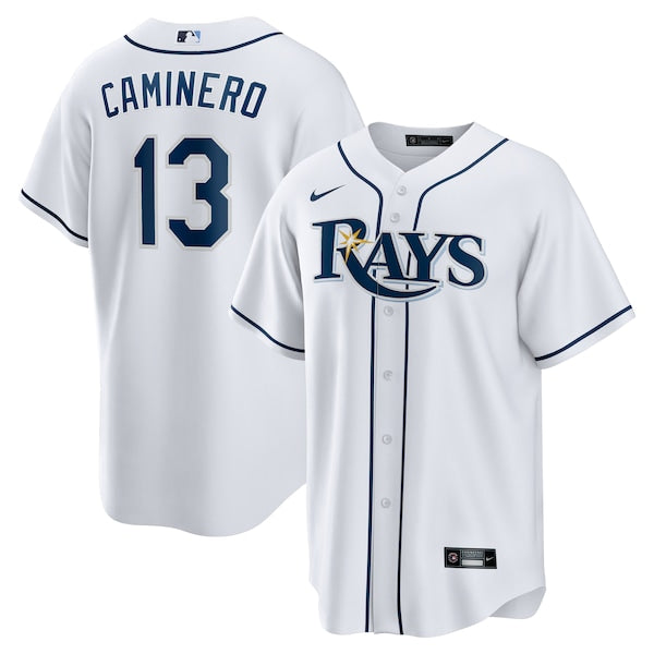 Junior Caminero Tampa Bay Rays Nike Home Replica Player Jersey - White