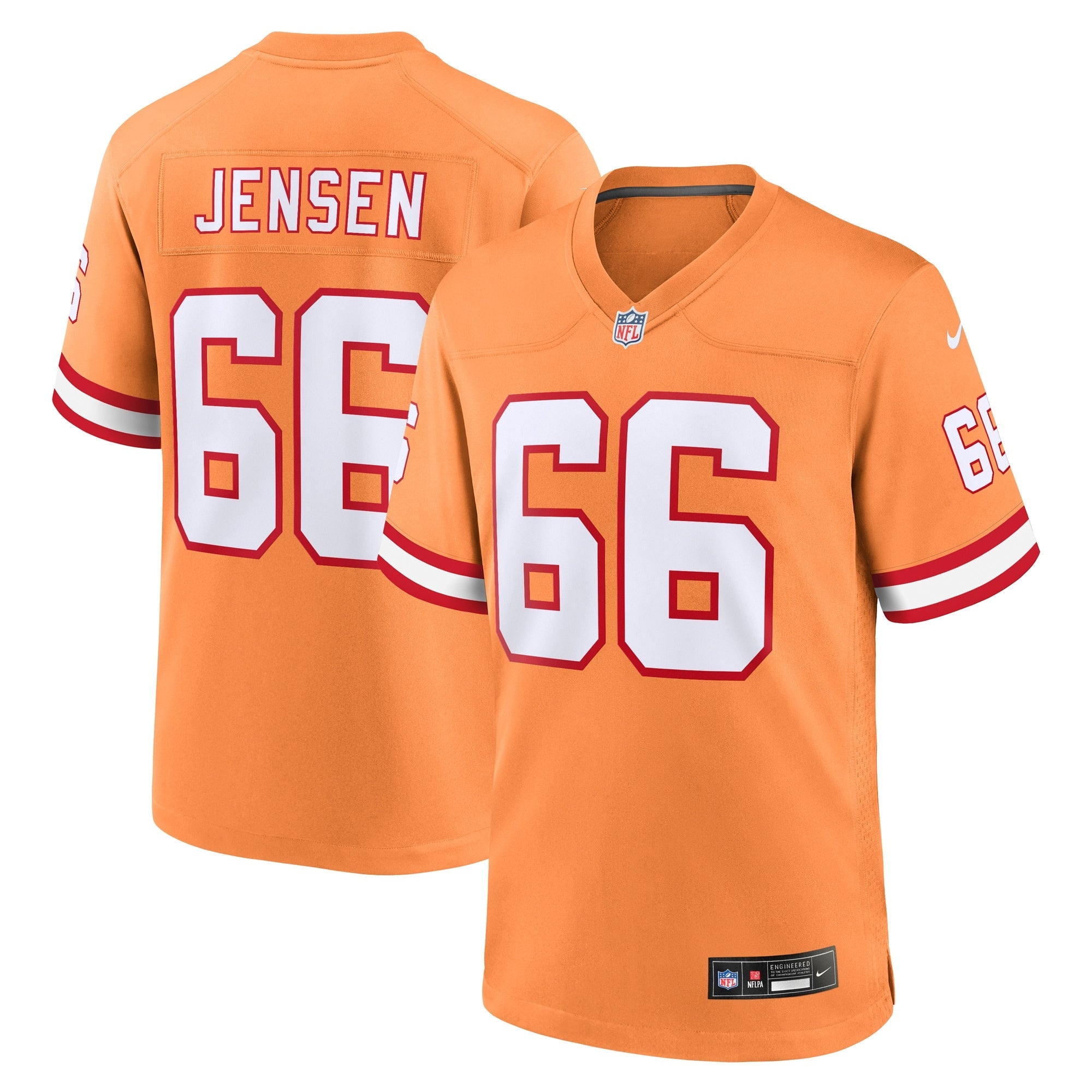 Ryan Jensen Tampa Bay Buccaneers Nike Game Jersey - Red/Orange