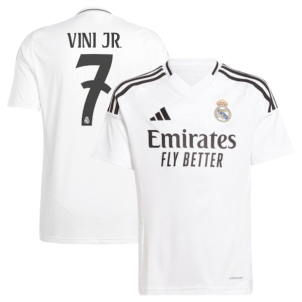 Vini Jr. Los Merengues adidas Youth 2024/25 Home Replica Player Jersey - White