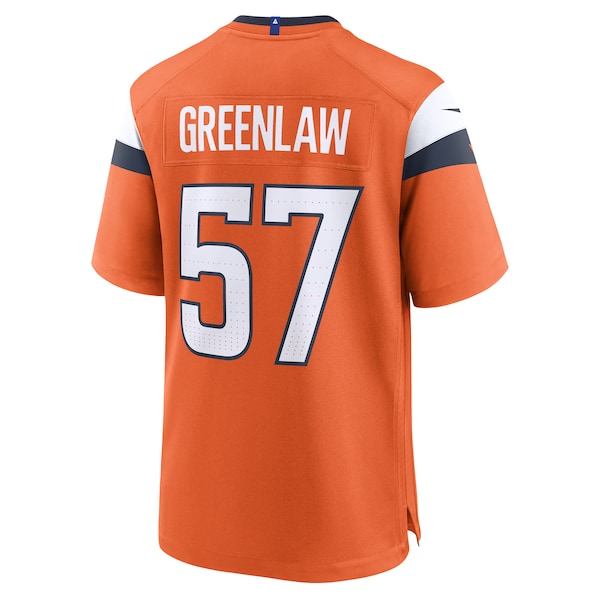 Dre Greenlaw Denver Broncos Nike Team Game Jersey -  Orange
