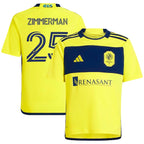 Walker Zimmerman Nashville SC adidas Youth 2024 The 615 Kit Replica Player Jersey - Yellow