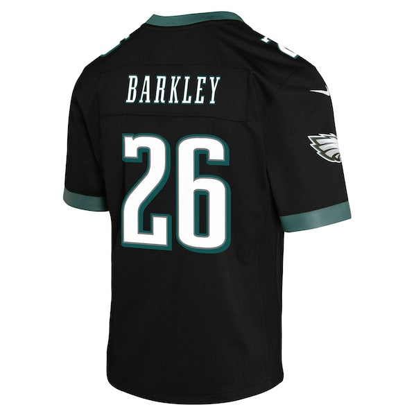 Saquon Barkley Philadelphia Eagles Nike Youth Alternate Game Jersey - Black/Kelly Green/Green/White