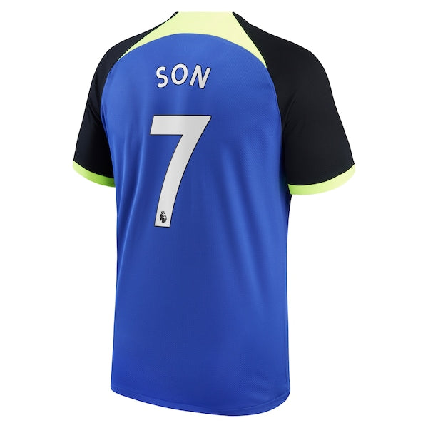 Son Heung-min Tottenham Hotspur Nike 2022/23 Away Breathe Stadium Replica Player Jersey - Blue