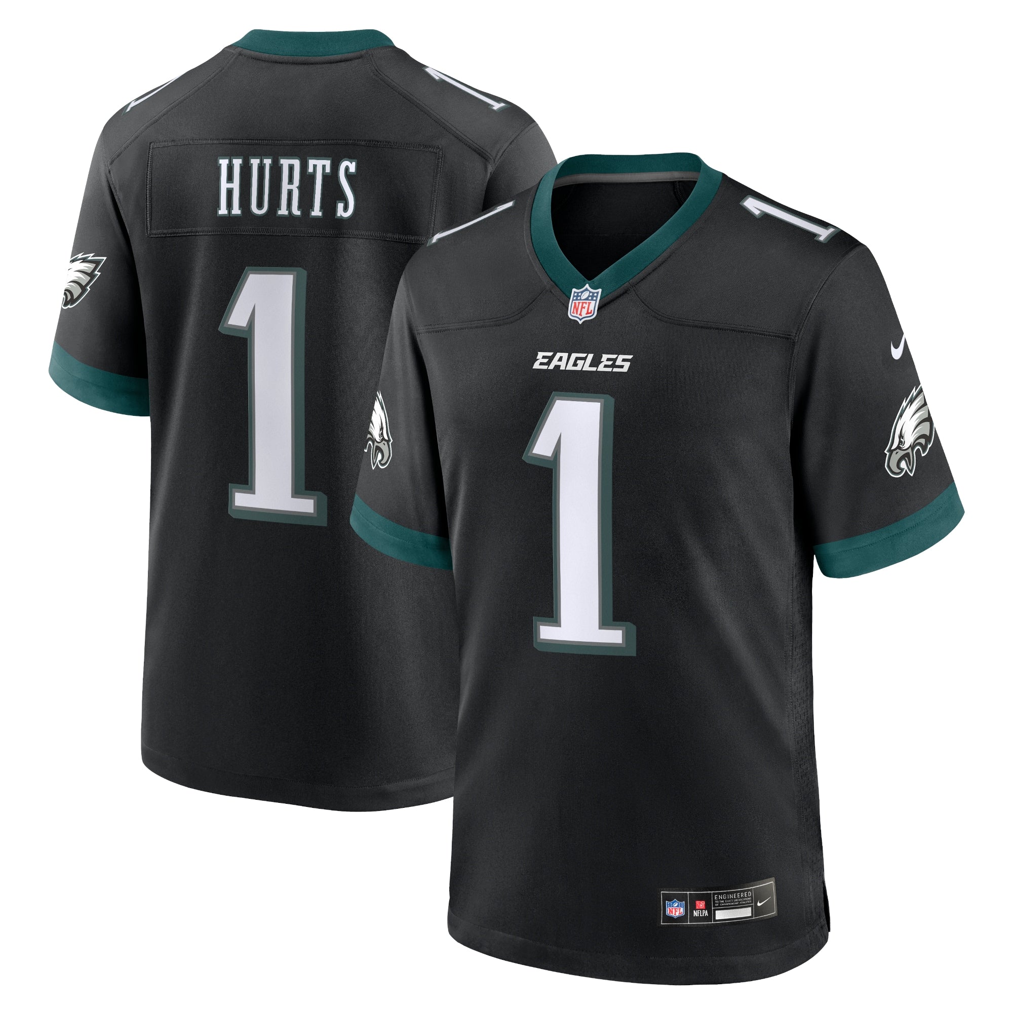 Jalen Hurts Philadelphia Eagles Nike Alternate Game Player Jersey - Kelly Green/White/Black/Green