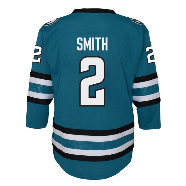 Will Smith San Jose Sharks Youth Home Replica Player Jersey - Teal