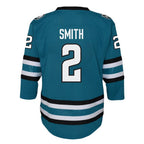 Will Smith San Jose Sharks Youth Home Replica Player Jersey - Teal