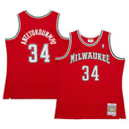 Giannis Antetokounmpo Milwaukee Bucks  2014/15 Hardwood Classics Swingman Jersey - Red
