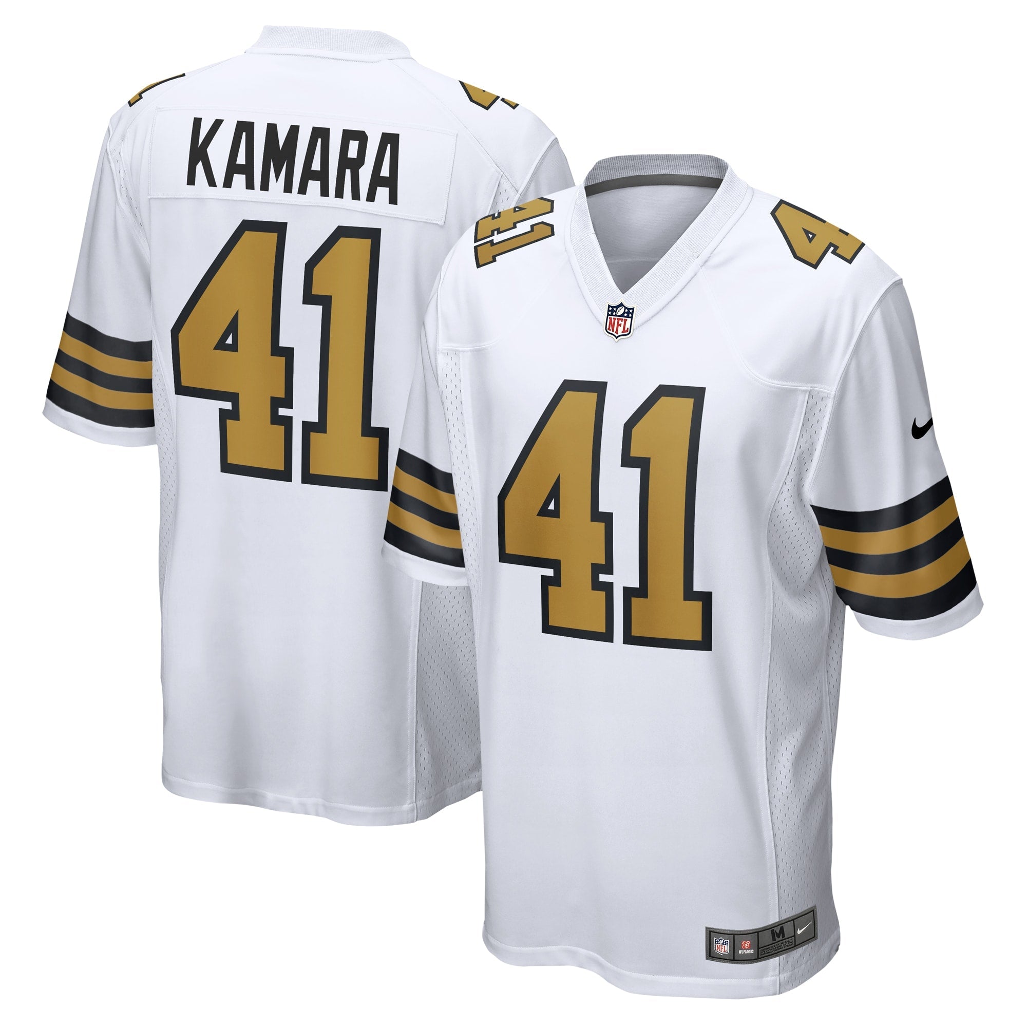 Alvin Kamara New Orleans Saints Nike Game Jersey - Black/White