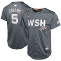 C.J. Abrams Washington Nationals Nike Youth City Connect Limited Player Jersey - Charcoal