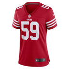 De'Vondre Campbell San Francisco 49ers Nike Women's Team Game Jersey -  Scarlet
