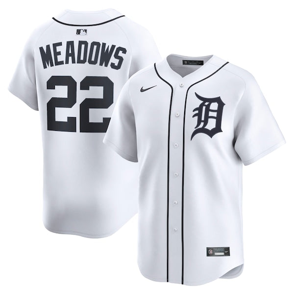 Parker Meadows Detroit Tigers Nike Home Limited Player Jersey - White