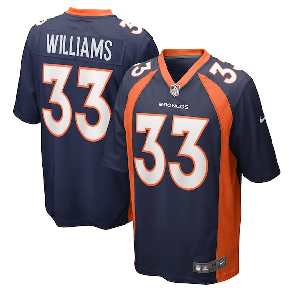 Javonte Williams Denver Broncos Nike Home Game Player Jersey - Navy/Orange