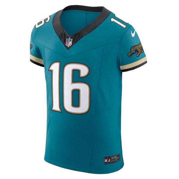 Trevor Lawrence Jacksonville Jaguars Nike Prowler Throwback Vapor F.U.S.E. Elite Jersey - Teal