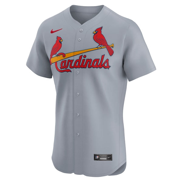 St. Louis Cardinals Nike Road 2024 Jackie Robinson Day Elite Jersey - Gray