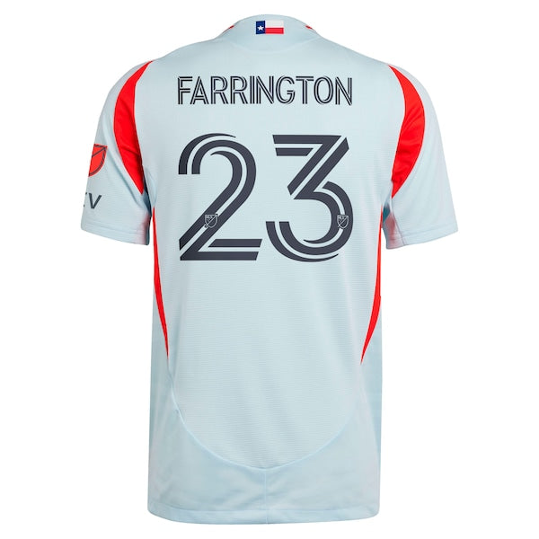 Logan Farrington FC Dallas adidas 2025 The Inferno Kit Authentic Player Jersey - Light Blue