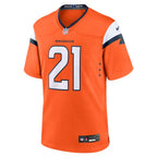 Riley Moss Denver Broncos Nike Team Game Jersey -  Orange