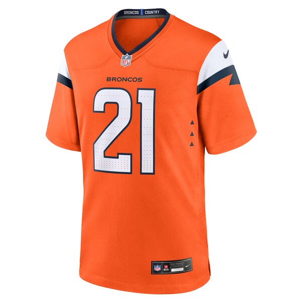 Riley Moss Denver Broncos Nike Team Game Jersey -  Orange