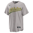 Athletics Nike Away Custom Replica 2.0 Jersey - Gray