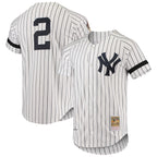 New York Yankees Cooperstown Collection 1996 Authentic Home Jersey - White/Gray