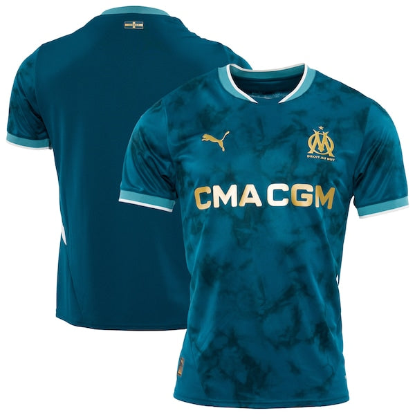 Olympique Marseille Puma 2024/25 Away Replica Jersey - Blue