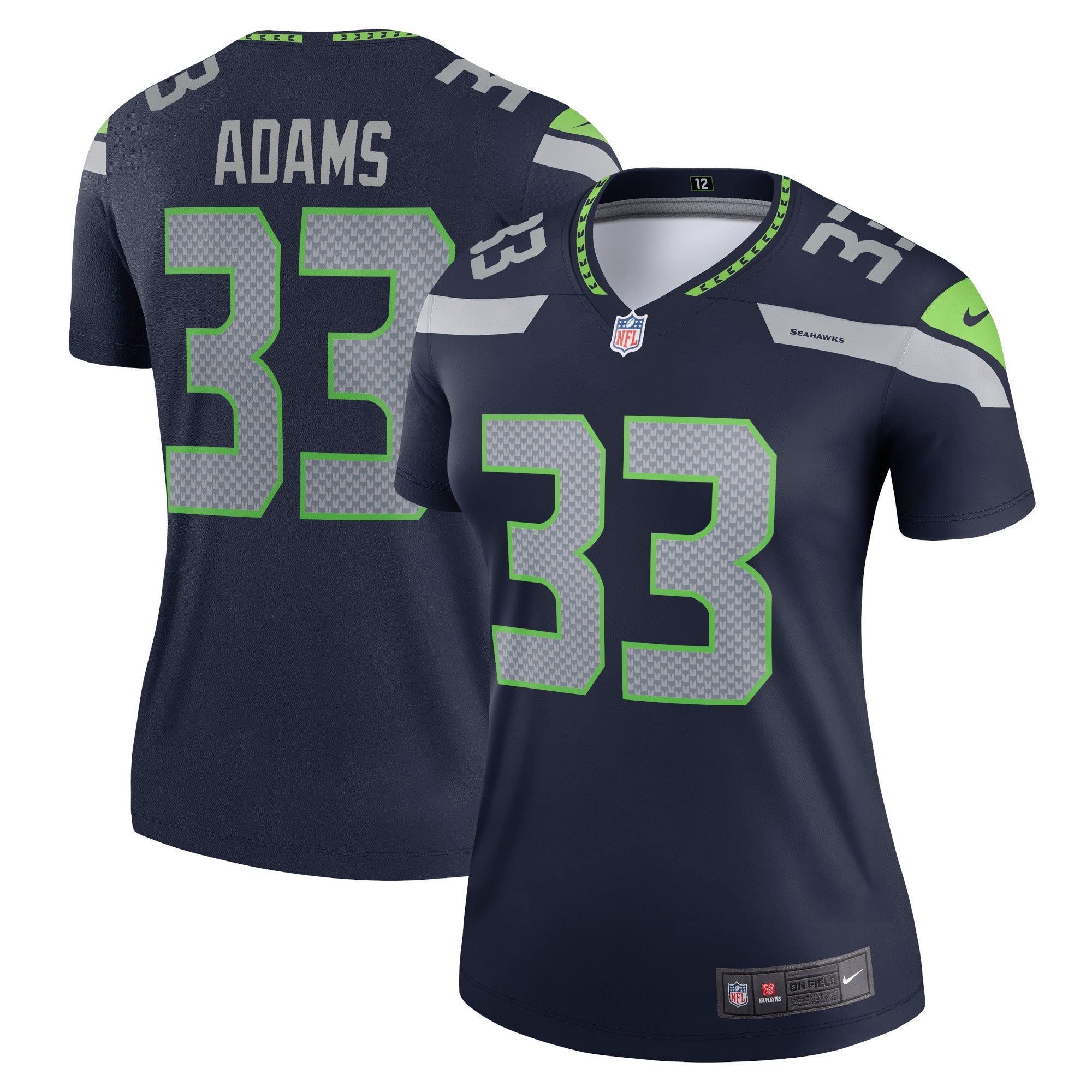 Jamal Adams Seattle Seahawks Nike Women's Legend Jersey - Neon Green/Navy