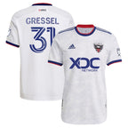 Julian Gressel D.C. United adidas 2022 The Marble Authentic Player Jersey - White