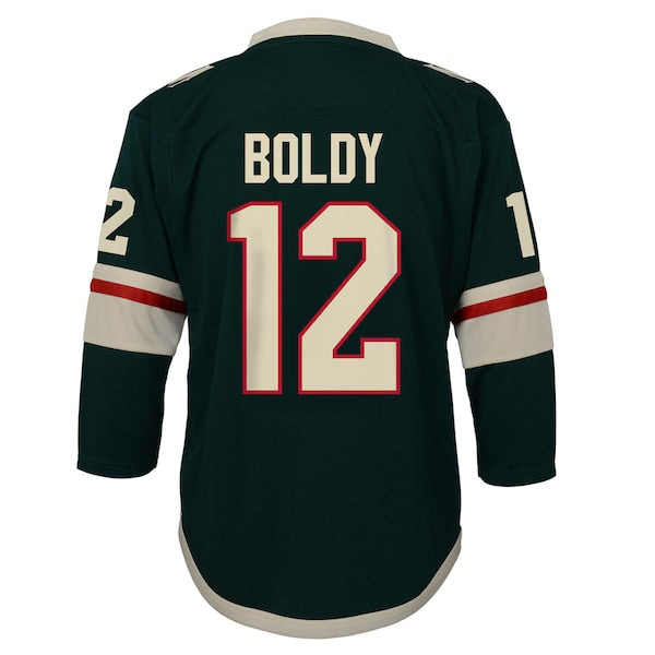 Matthew Boldy Minnesota Wild Outerstuff Youth Home Replica Jersey - Green