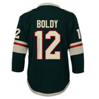 Matthew Boldy Minnesota Wild Outerstuff Youth Home Replica Jersey - Green