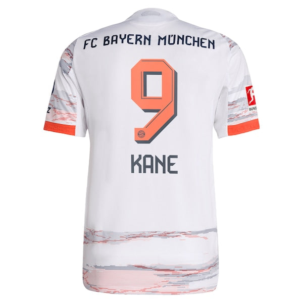 Harry Kane Bayern Munich adidas 2025/26 Away Authentic Player Jersey - White/Red