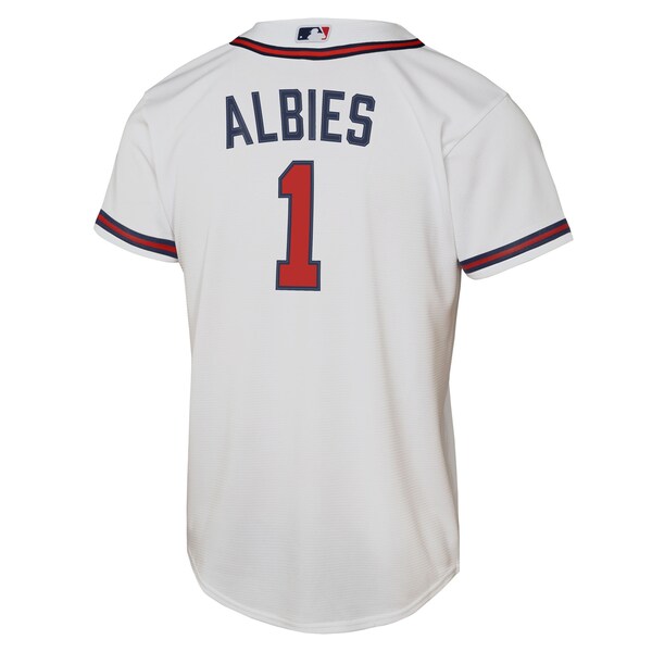 Ozzie Albies Atlanta Braves Nike Youth Home Replica Player Jersey - White
