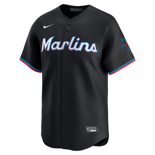 Miami Marlins Nike Alternate Limited Jersey - Black
