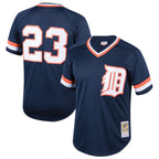 Kirk Gibson Detroit Tigers Youth Cooperstown Collection Mesh Batting Practice Jersey - Navy