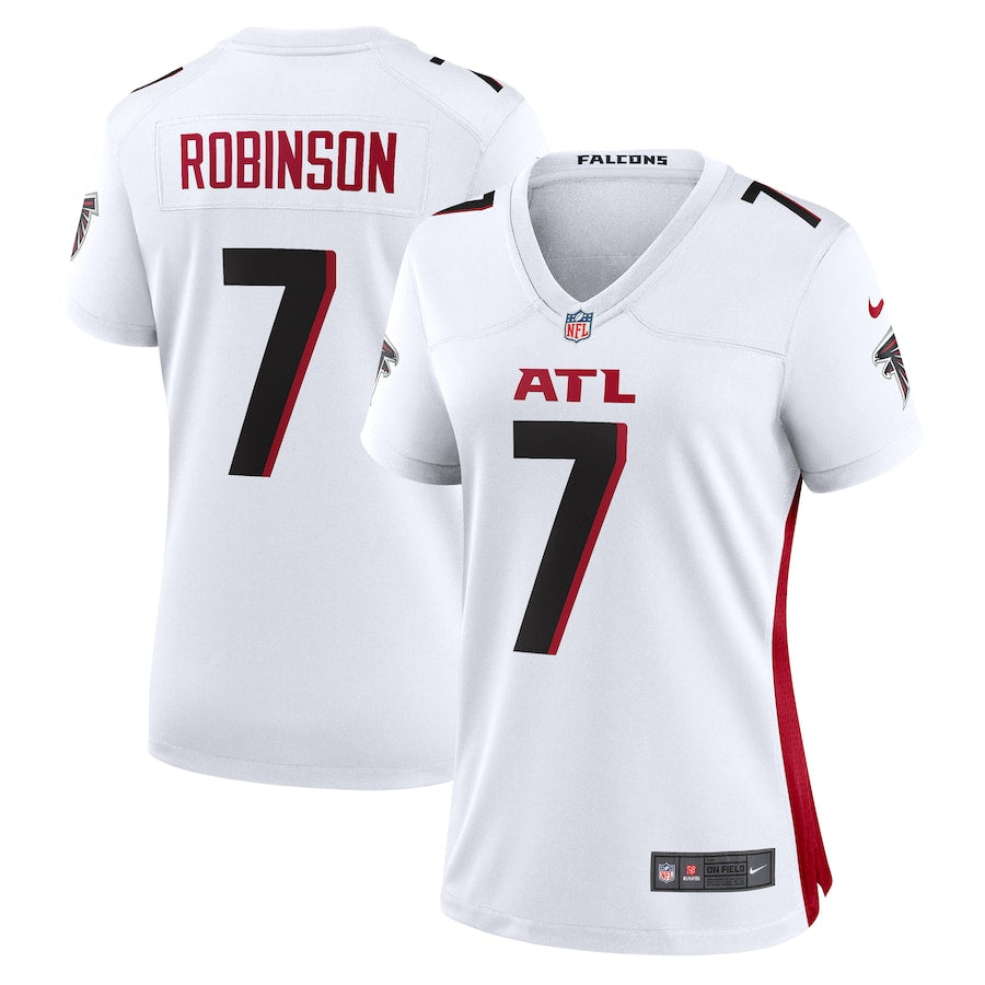 Women's Bijan Robinson Atlanta Falcons Nike Away Game Jersey - White