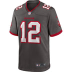 Tom Brady Tampa Bay Buccaneers Nike Alternate Game Jersey - Pewter/Red