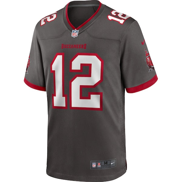 Tom Brady Tampa Bay Buccaneers Nike Alternate Game Jersey - Pewter/Red