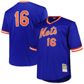 Dwight Gooden New York Mets Profile Big & Tall Cooperstown Collection Mesh Batting Practice Jersey - Royal