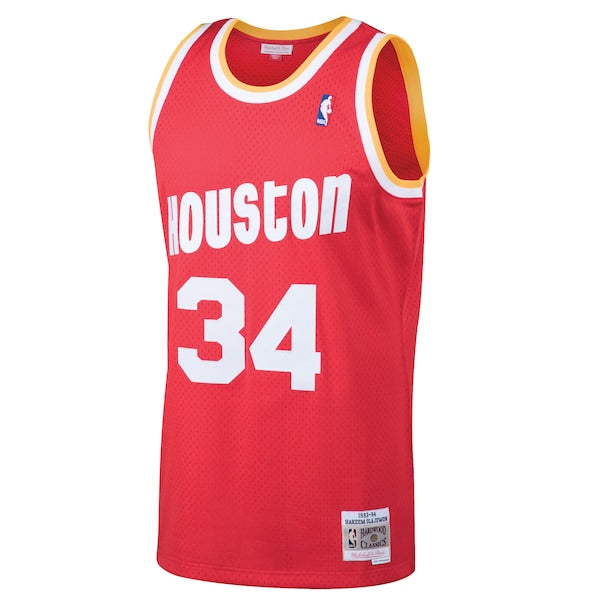 Hakeem Olajuwon Houston Rockets 1993/94 Hardwood Classics Swingman Jersey - Red