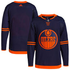 Edmonton Oilers adidas Men's Alternate Primegreen Authentic Blank Jersey - Navy