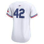 Texas Rangers Nike Women's 2024 Jackie Robinson Day Home Limited Jersey – White