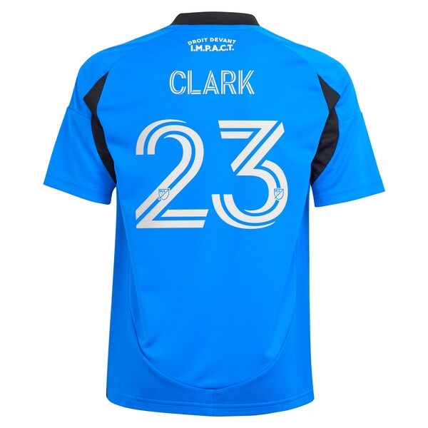 Caden Clark CF Montreal adidas Youth 2025 Montréal Original Replica Player Jersey - Blue