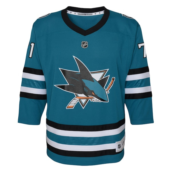 Macklin Celebrini San Jose Sharks Youth Alternate Replica Player Jersey - Teal