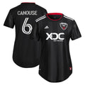 Russell Canouse D.C. United adidas Women's 2022 Black and Red Kit Replica Player Jersey - Black