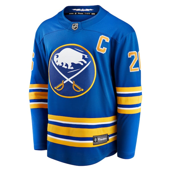 Rasmus Dahlin Buffalo Sabres  Home Captain Patch Breakaway Jersey - Royal