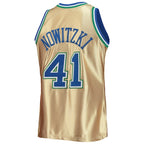 Dirk Nowitzki Dallas Mavericks 75th Anniversary 1998/99 Hardwood Classics Swingman Jersey - Gold